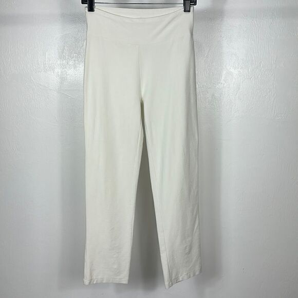 Eileen Fisher White Mid Rise Tapered Leg Pants Size S - Picture 1 of 7